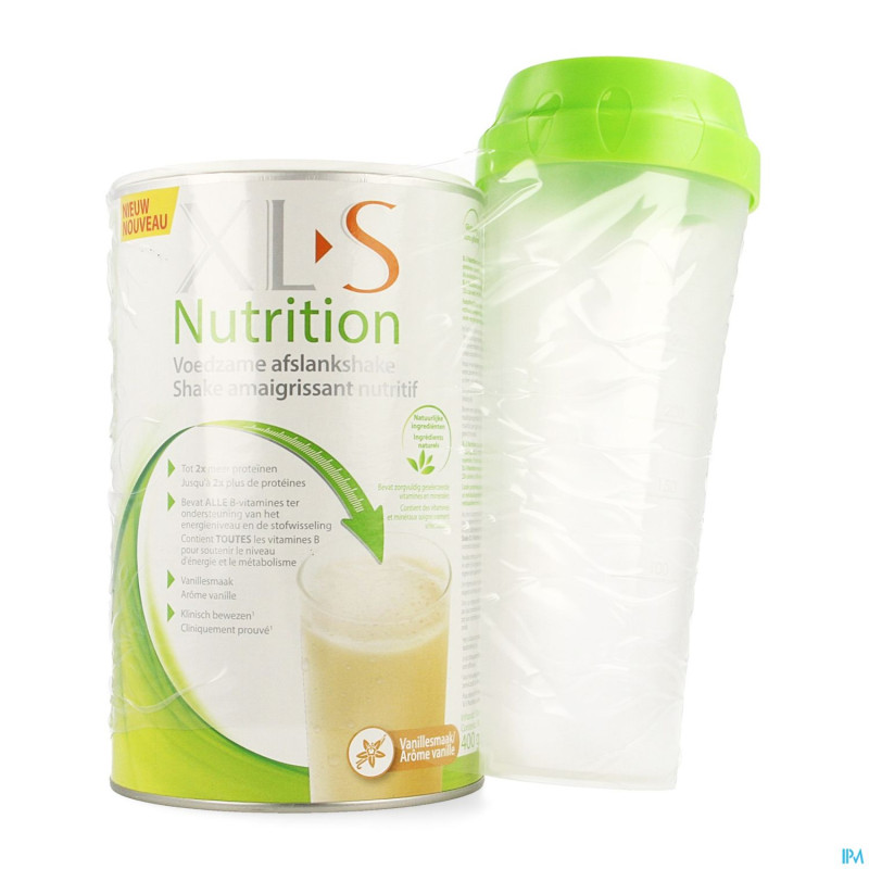 Xls nutrition vanille 400g + shaker