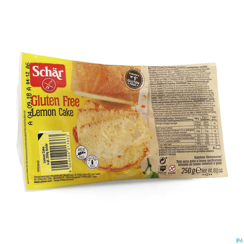 Schar cake citron    250g revogan