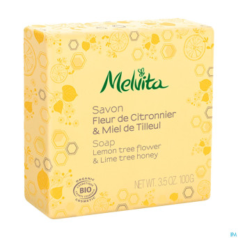 Melvita savons citronnier & miel tilleul    100g