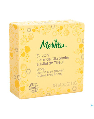 Melvita savons citronnier & miel tilleul    100g