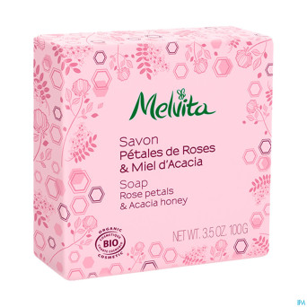 Melvita savons rose & miel acacia    100g