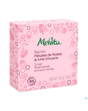 Melvita savons rose & miel acacia    100g