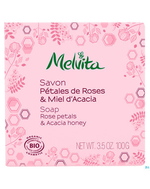 Melvita savons rose & miel acacia    100g