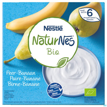 Naturnes bio poire banane    4x90g
