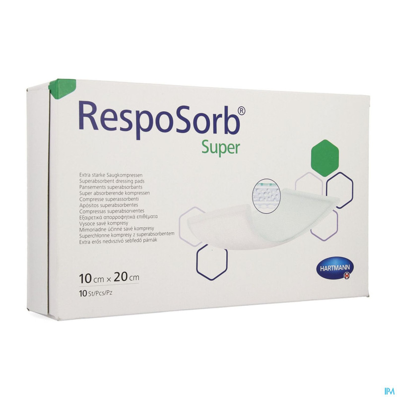 Resposorb super pansement 10x20cm 10    6850215