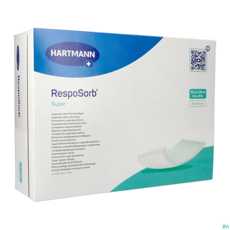Resposorb super pansement 15x20cm 10    6850225