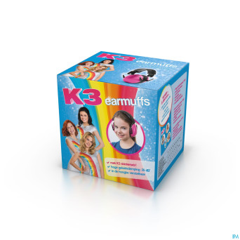 Studio 100 casque protect. auditive k3  3-12a rose