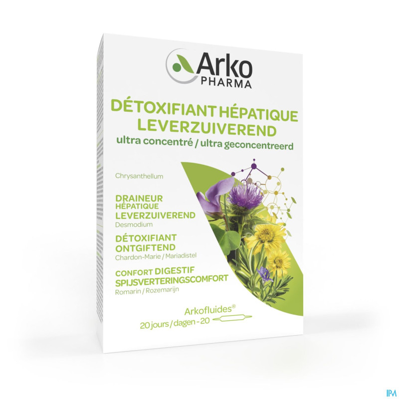 Arkofluide detoxifiant hepatique    amp 20x10ml