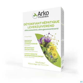 Arkofluide detoxifiant hepatique    amp 20x10ml