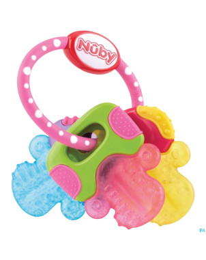Nuby clefs dentition refrigerante rose 3m+