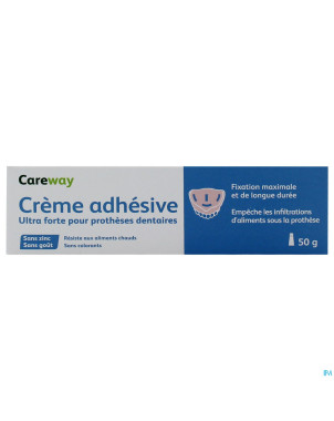 Careway oral free creme adhesive 50g