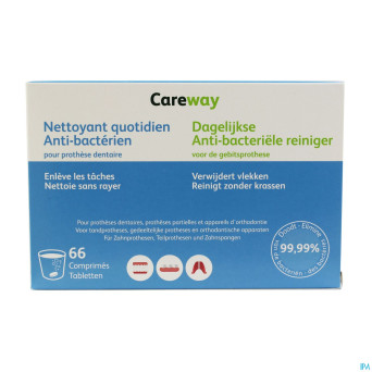 Careway oral a/bacterie prothese comp 66