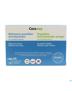 Careway oral a/bacterie prothese comp 66