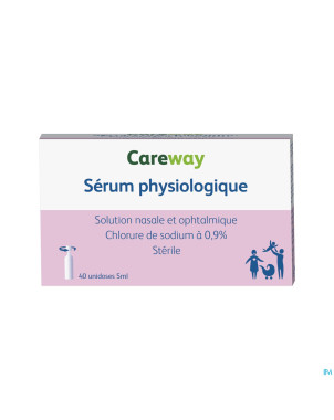 Careway nasal serum physio unidoses 40x5ml