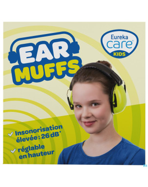 Eureka care casque protection auditive  3-12a fluo