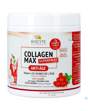 Biocyte collagen max superfruits    pdr pot 260g