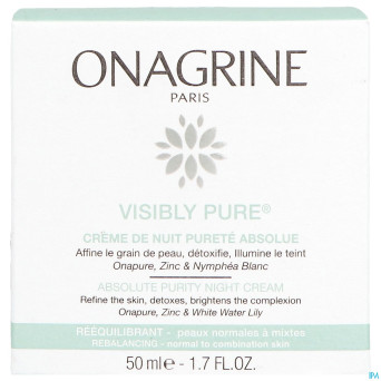 Onagrine visibly pure cr nuit purete absolue 50ml