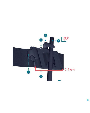 Emergency tourniquet tie black