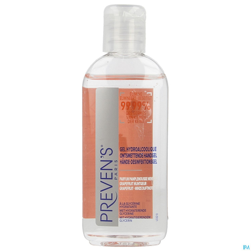 Preven's gel mains hydroalcool. pamplemousse 100ml