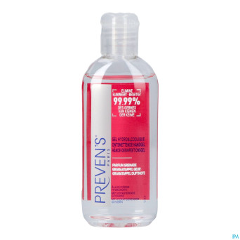 Preven's gel mains hydroalcoolique grenade   100ml