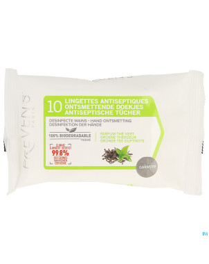 Preven's lingettes a/septique the vert pocket 10