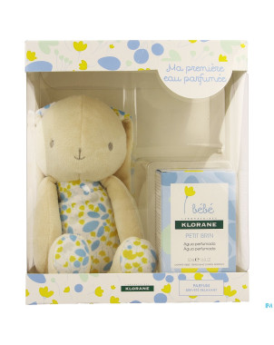 Klorane bb coffret eau bb 50ml + lapin mixte