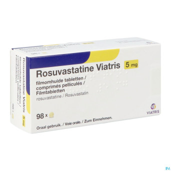 Rosuvastatine viatris 5mg comp pell 98