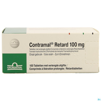 Contramal retard 100mg lib.prolongee comp 100