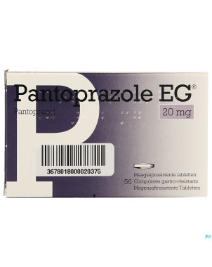 Pantoprazole eg pi pharma 20mg comp gast 56 pip
