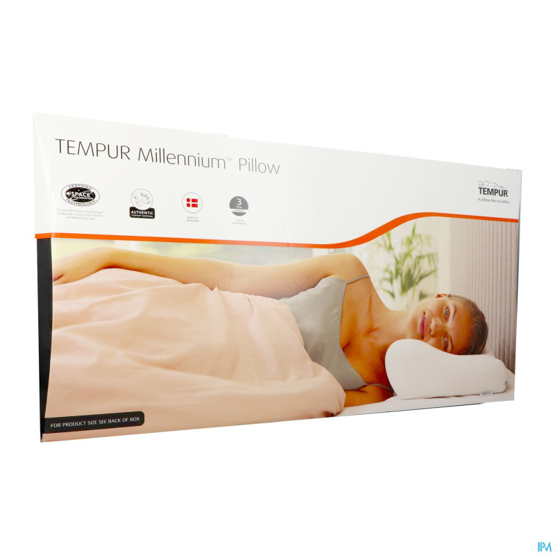 Tempur millennium oreiller queen xl   64x32x14/8cm