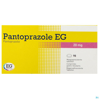 Pantoprazole eg pi pharma 20mg comp gast 98 pip