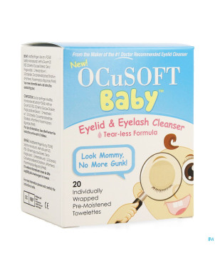 Ocusoft baby nettoyant oculaire    lingettes 20