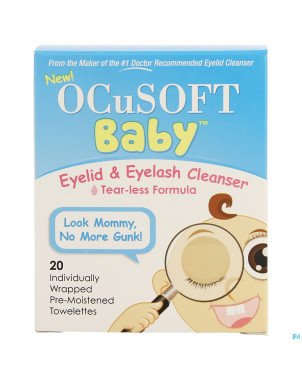 Ocusoft baby nettoyant oculaire    lingettes 20