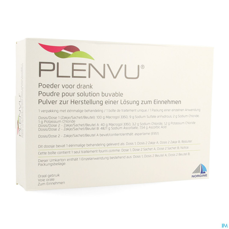 Plenvu pdr sol buvable sachets