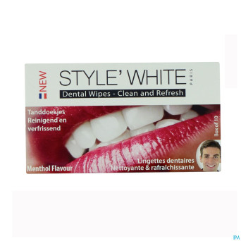 Style white lingettes dentaires nett. rafraich. 10