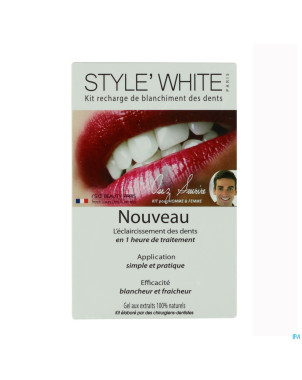 Style white recharge kit blanchiment dents