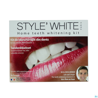 Style white kit blanchiment dents