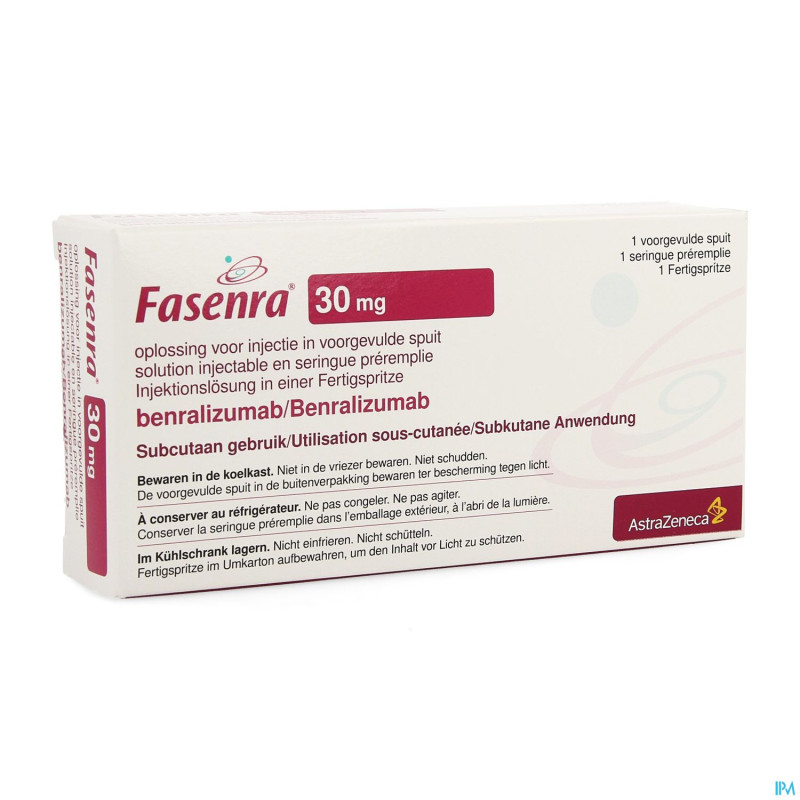 Fasenra  30mg sol inj seringue preremplie  1ml
