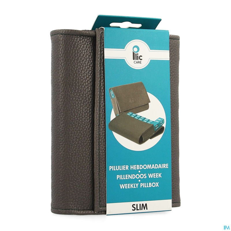Plic care pilulier slim gris