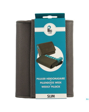 Plic care pilulier slim gris