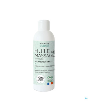 Propos nature huile soin massage neutre bio  200ml