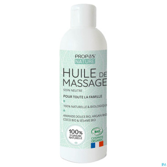 Propos nature huile soin massage neutre bio  200ml