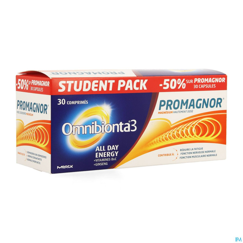 Omnibionta 3 ade comp30+promag caps30 -50% student