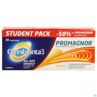 Omnibionta 3 ade comp30+promag caps30 -50% student