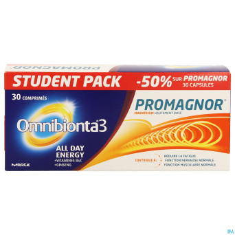 Omnibionta 3 ade comp30+promag caps30 -50% student