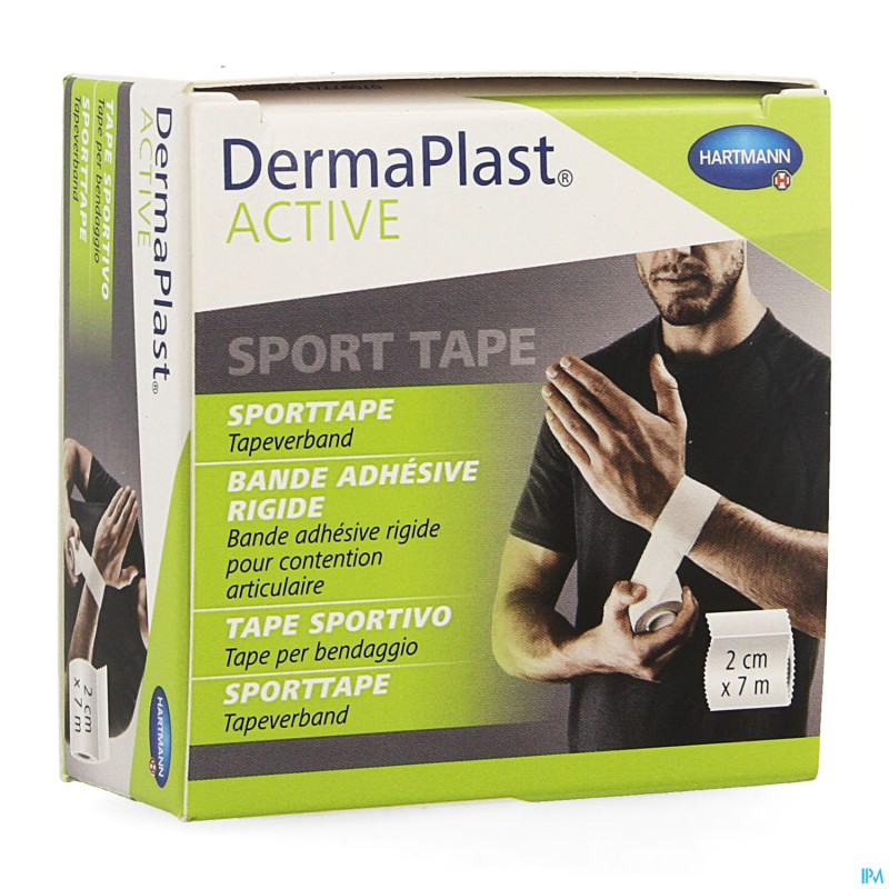 Dermaplast active sport tape blanc 2cm x 7m