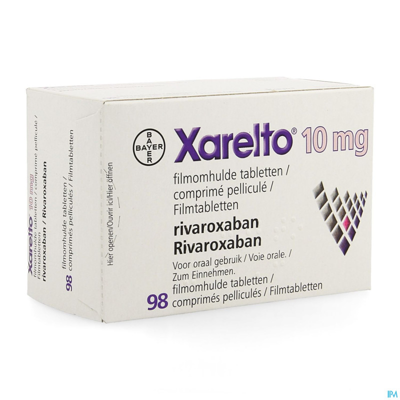 Xarelto 10 mg comp pell 98 x 10 mg