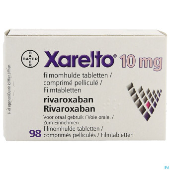 Xarelto 10 mg comp pell 98 x 10 mg
