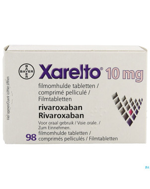 Xarelto 10 mg comp pell 98 x 10 mg