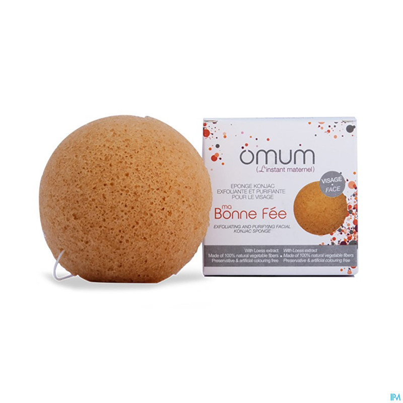 Omum ma bonne fee eponge konjac demi-lune visage